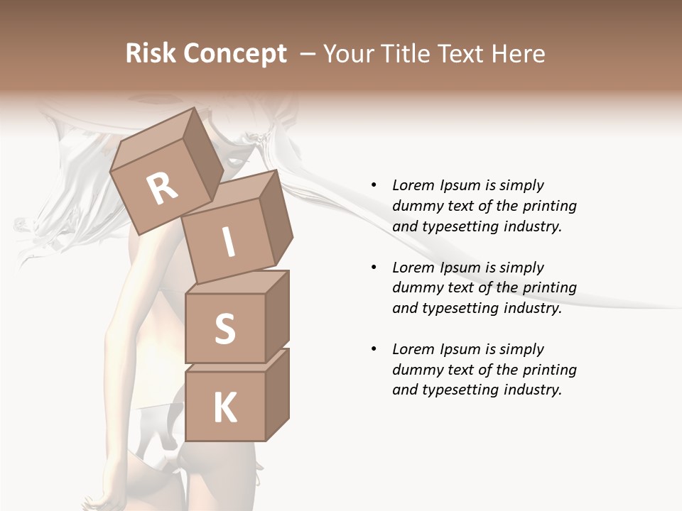 Portrait Young Beautiful PowerPoint Template