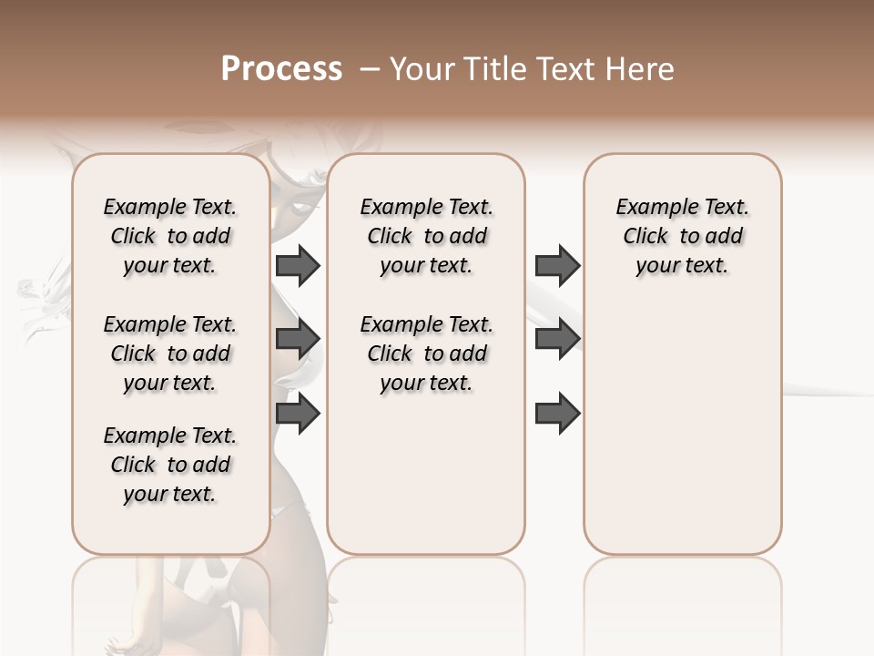 Portrait Young Beautiful PowerPoint Template