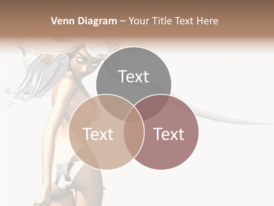 Portrait Young Beautiful PowerPoint Template