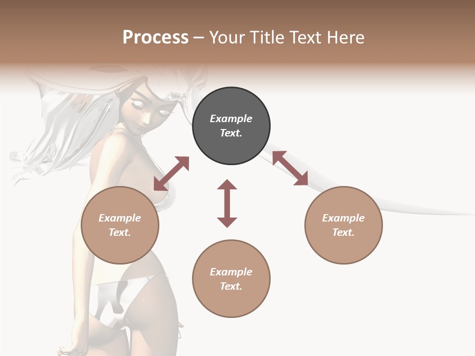 Portrait Young Beautiful PowerPoint Template