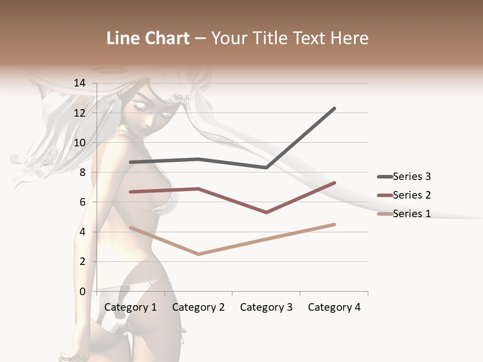 Portrait Young Beautiful PowerPoint Template