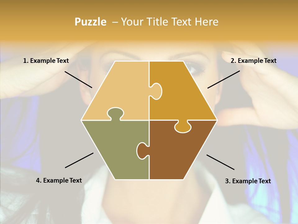 Young Makeup Sensual PowerPoint Template