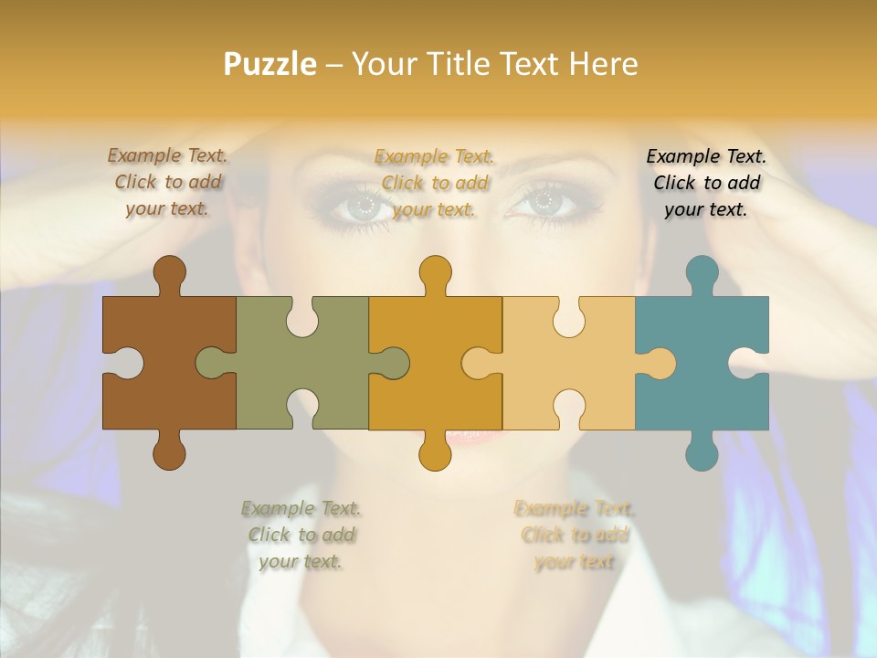 Young Makeup Sensual PowerPoint Template