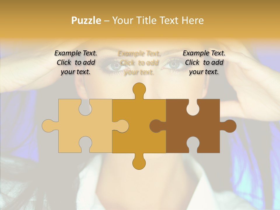 Young Makeup Sensual PowerPoint Template