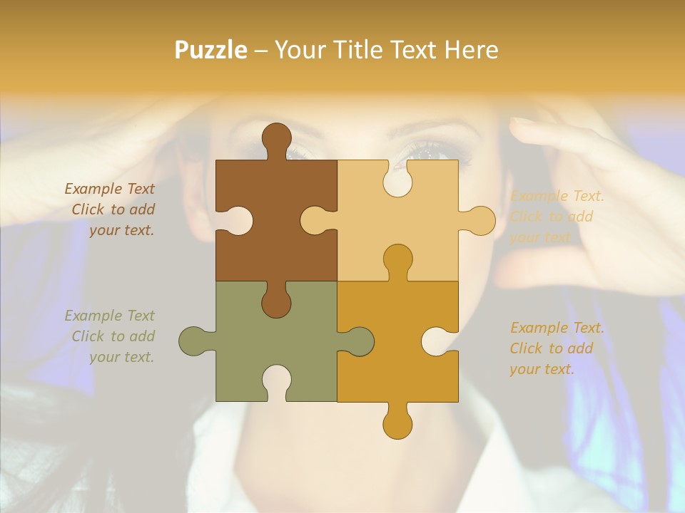 Young Makeup Sensual PowerPoint Template