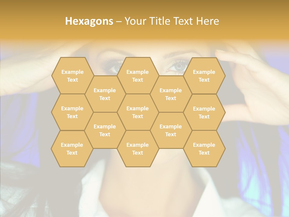 Young Makeup Sensual PowerPoint Template