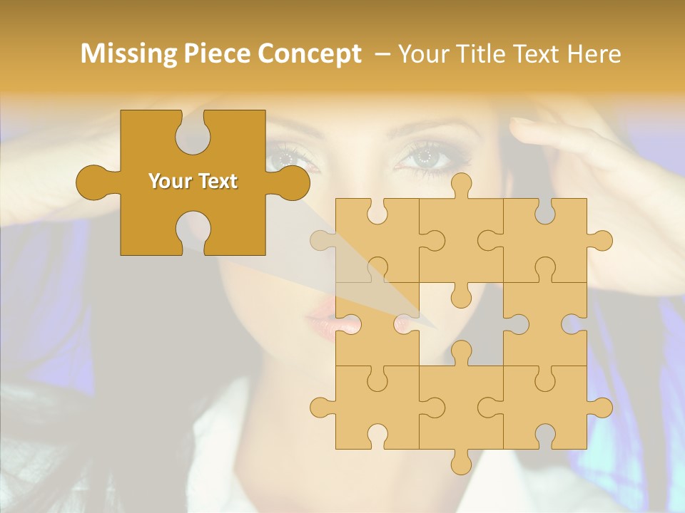 Young Makeup Sensual PowerPoint Template