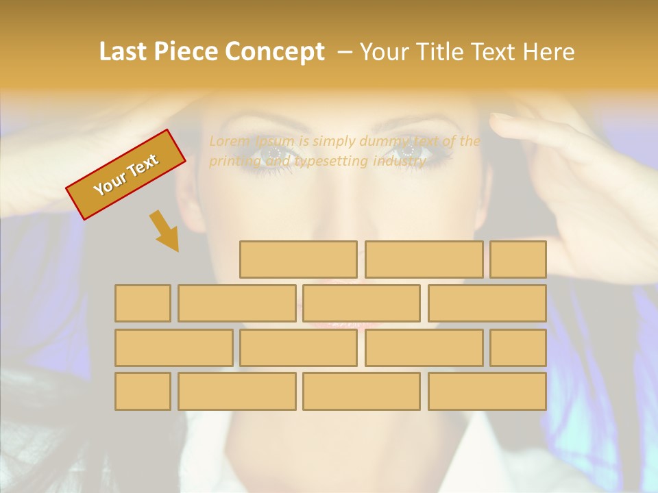 Young Makeup Sensual PowerPoint Template
