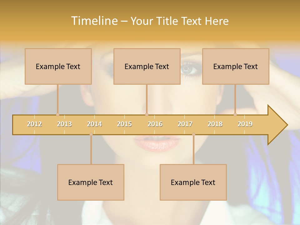 Young Makeup Sensual PowerPoint Template