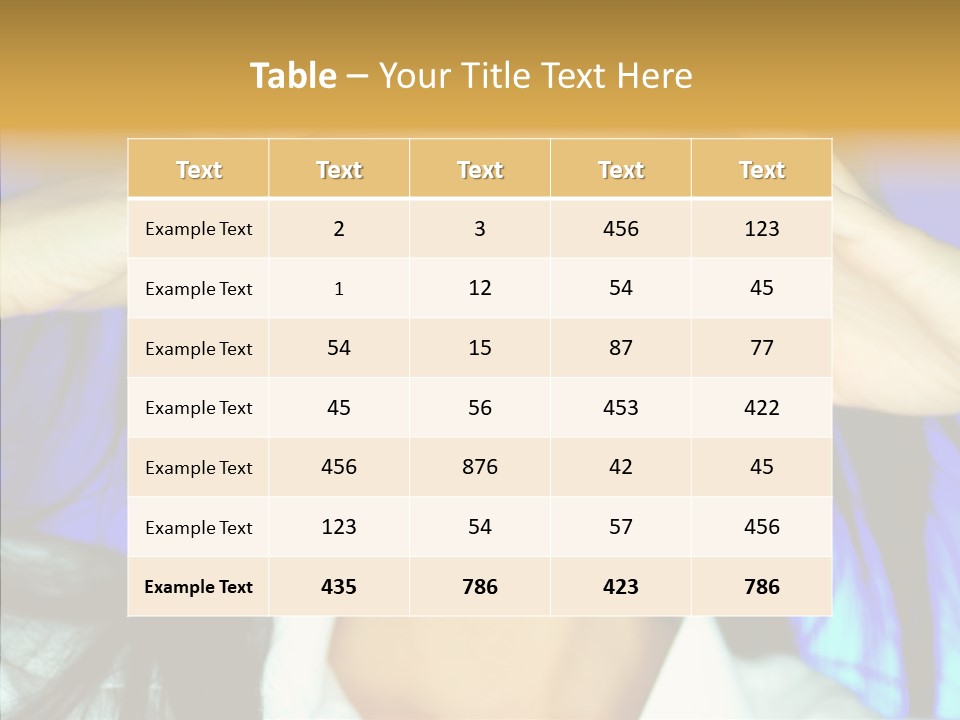 Young Makeup Sensual PowerPoint Template