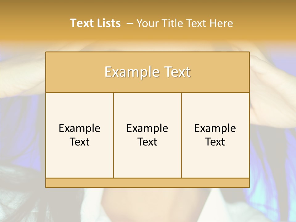 Young Makeup Sensual PowerPoint Template