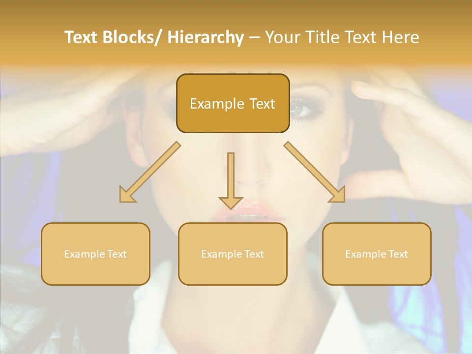 Young Makeup Sensual PowerPoint Template