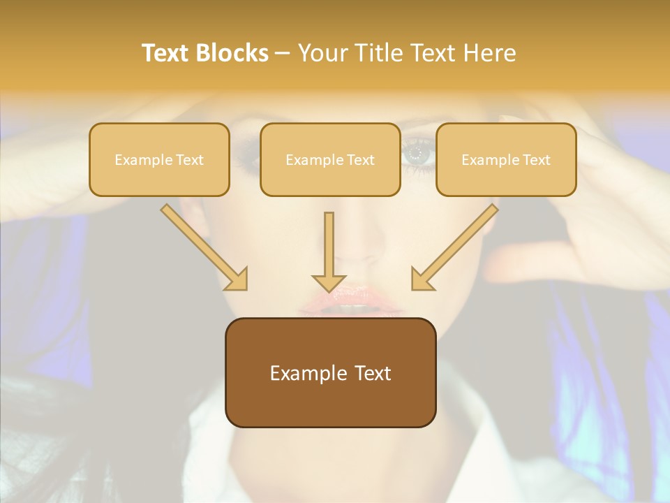 Young Makeup Sensual PowerPoint Template