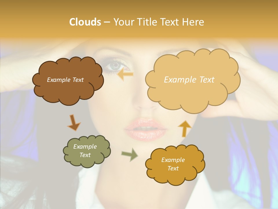 Young Makeup Sensual PowerPoint Template