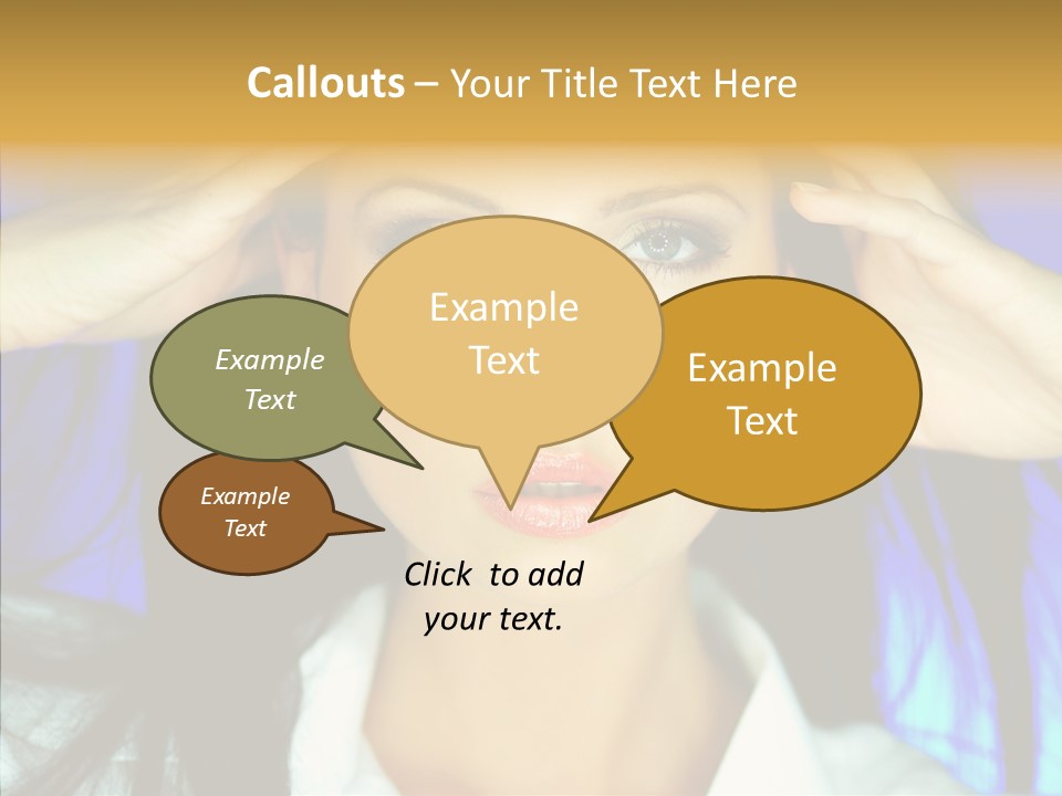 Young Makeup Sensual PowerPoint Template