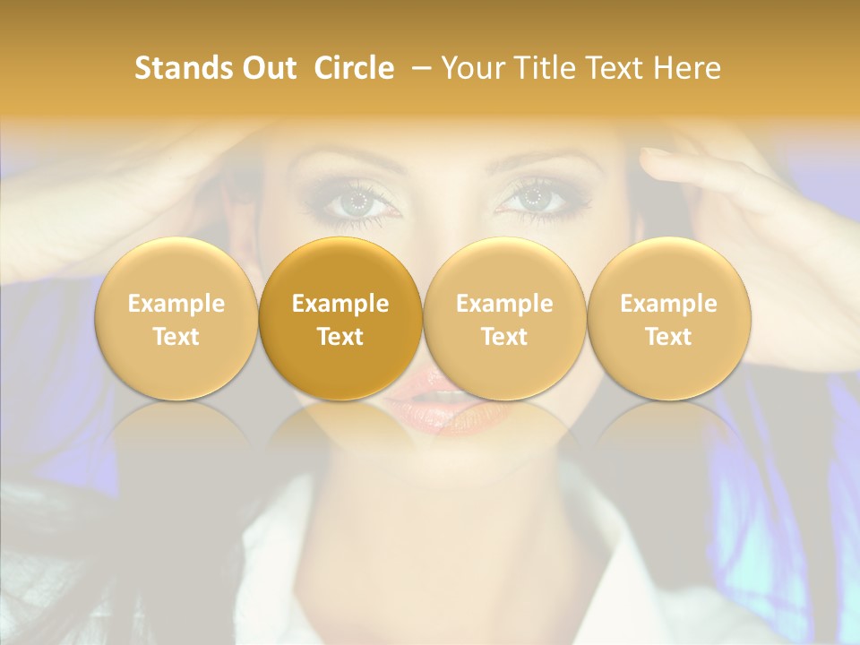 Young Makeup Sensual PowerPoint Template