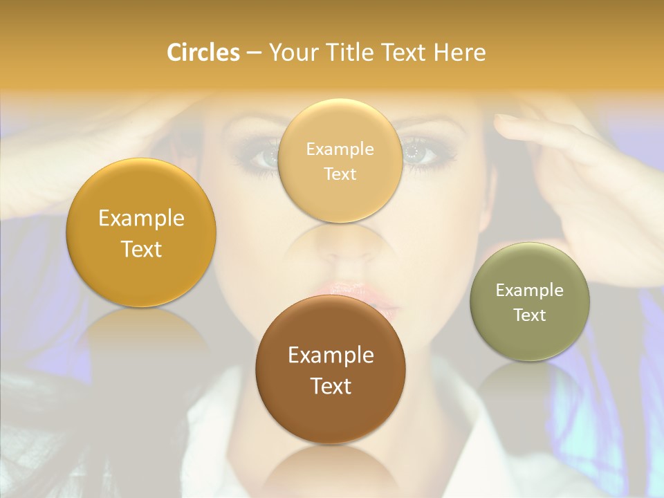 Young Makeup Sensual PowerPoint Template