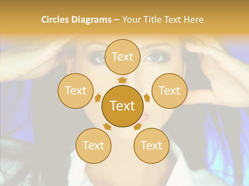 Young Makeup Sensual PowerPoint Template