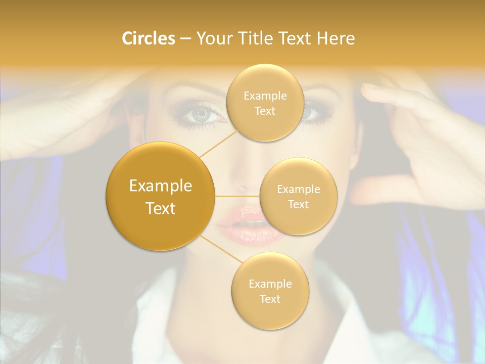 Young Makeup Sensual PowerPoint Template