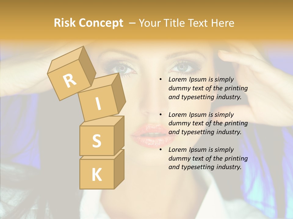 Young Makeup Sensual PowerPoint Template