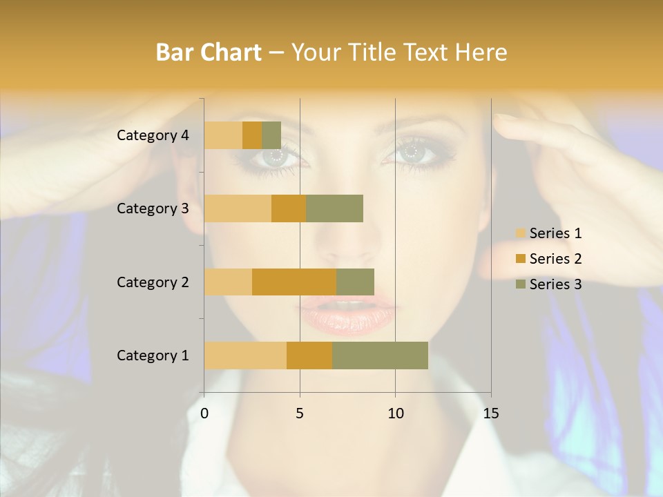 Young Makeup Sensual PowerPoint Template