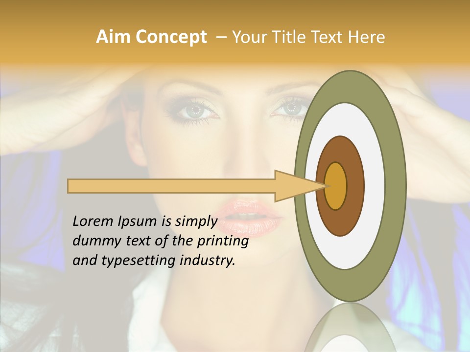 Young Makeup Sensual PowerPoint Template