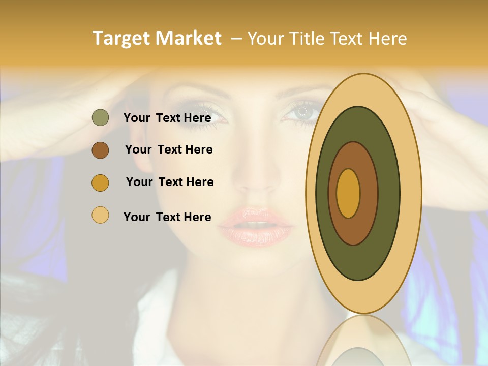Young Makeup Sensual PowerPoint Template