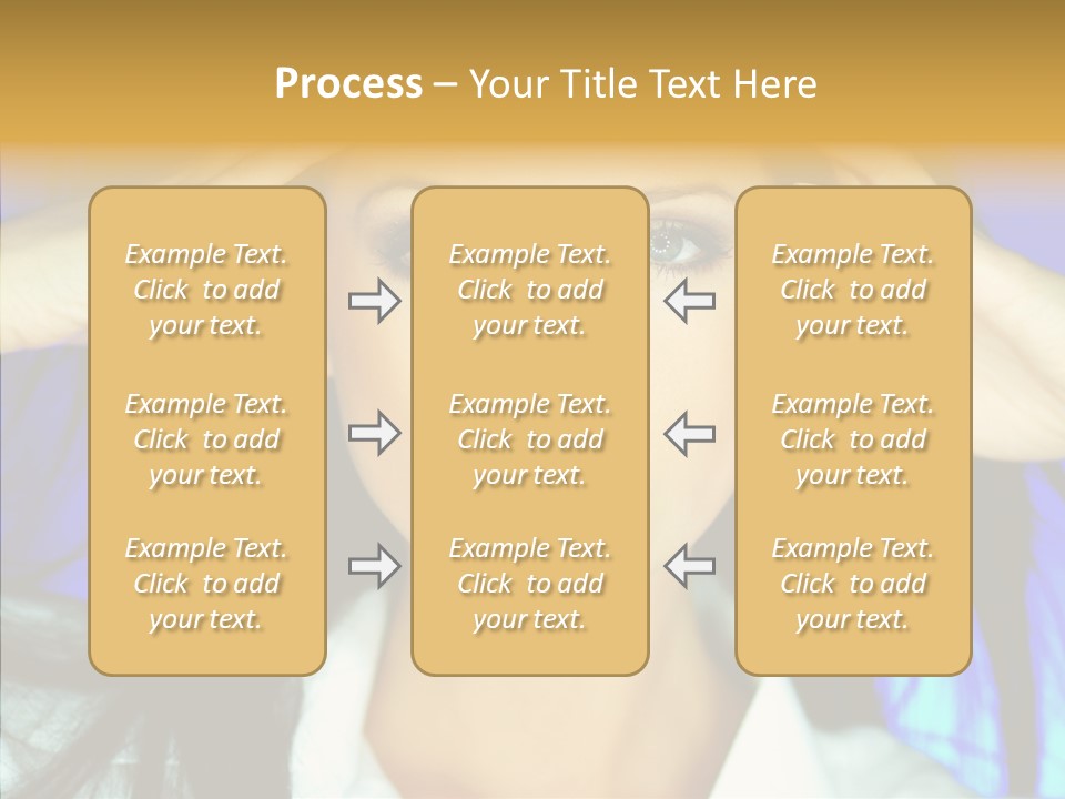 Young Makeup Sensual PowerPoint Template
