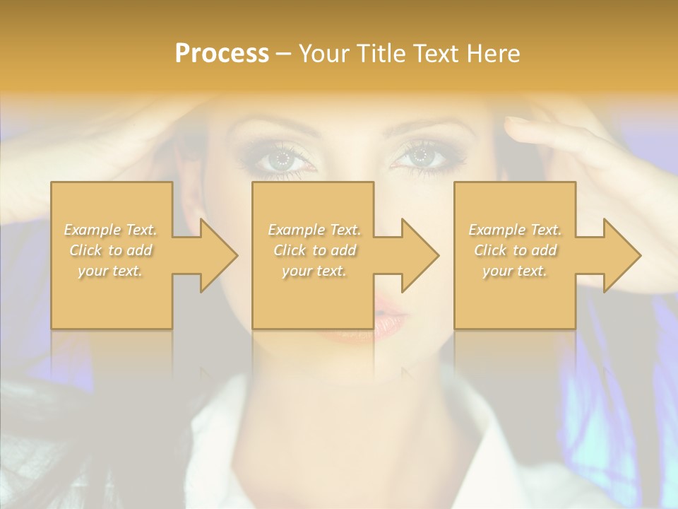 Young Makeup Sensual PowerPoint Template