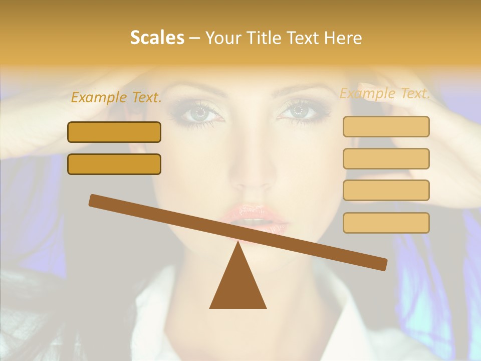 Young Makeup Sensual PowerPoint Template