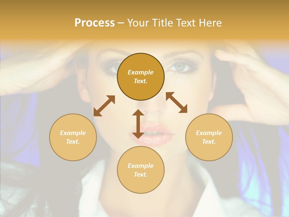Young Makeup Sensual PowerPoint Template