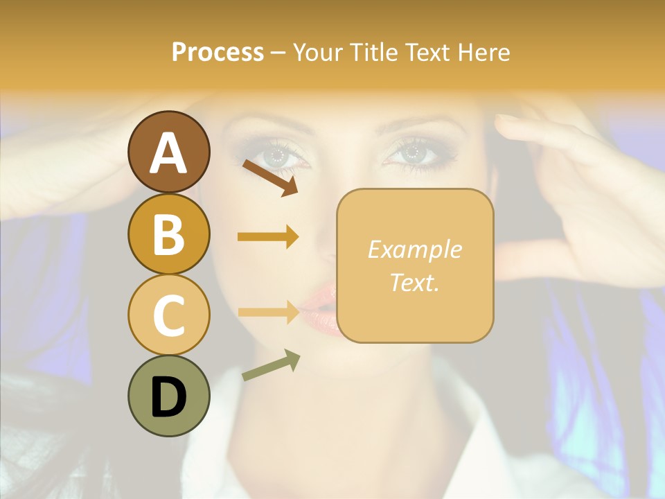 Young Makeup Sensual PowerPoint Template