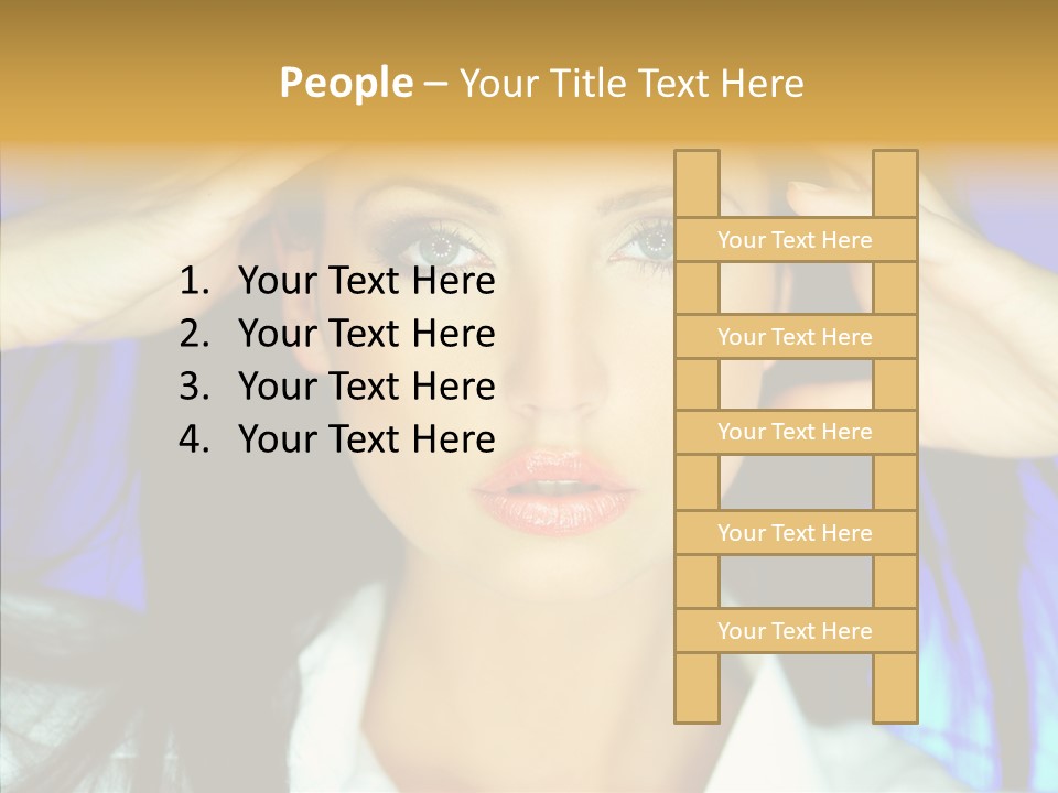 Young Makeup Sensual PowerPoint Template