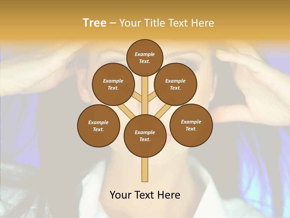 Young Makeup Sensual PowerPoint Template