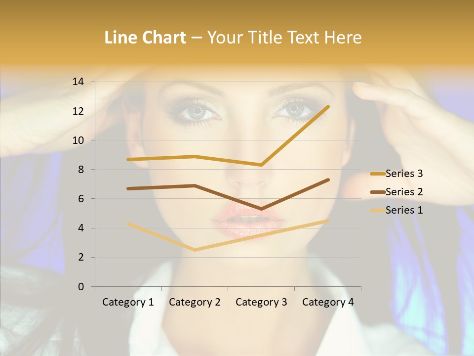 Young Makeup Sensual PowerPoint Template