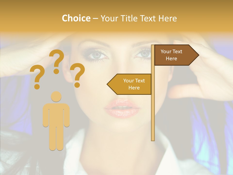 Young Makeup Sensual PowerPoint Template