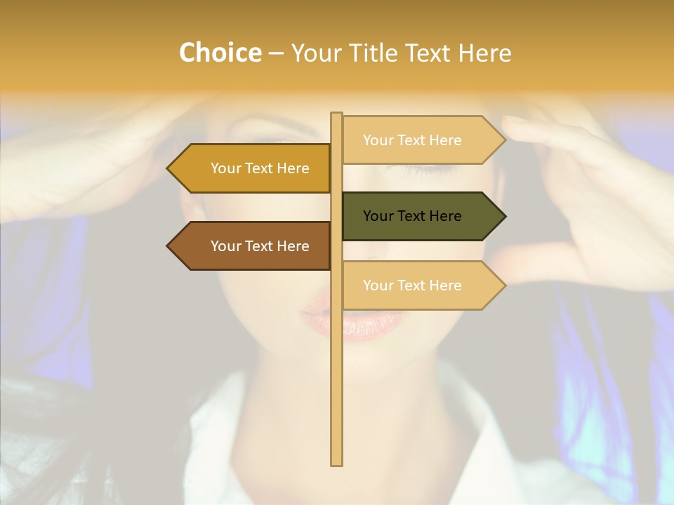 Young Makeup Sensual PowerPoint Template