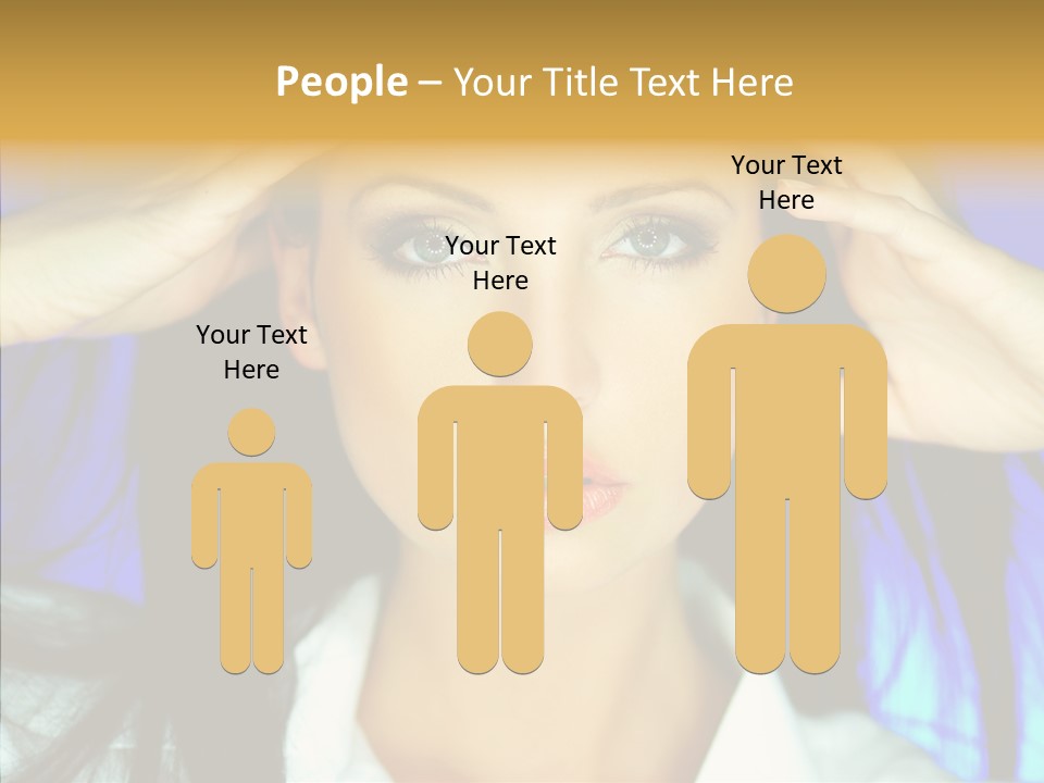 Young Makeup Sensual PowerPoint Template