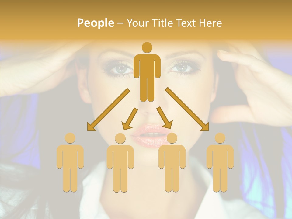 Young Makeup Sensual PowerPoint Template