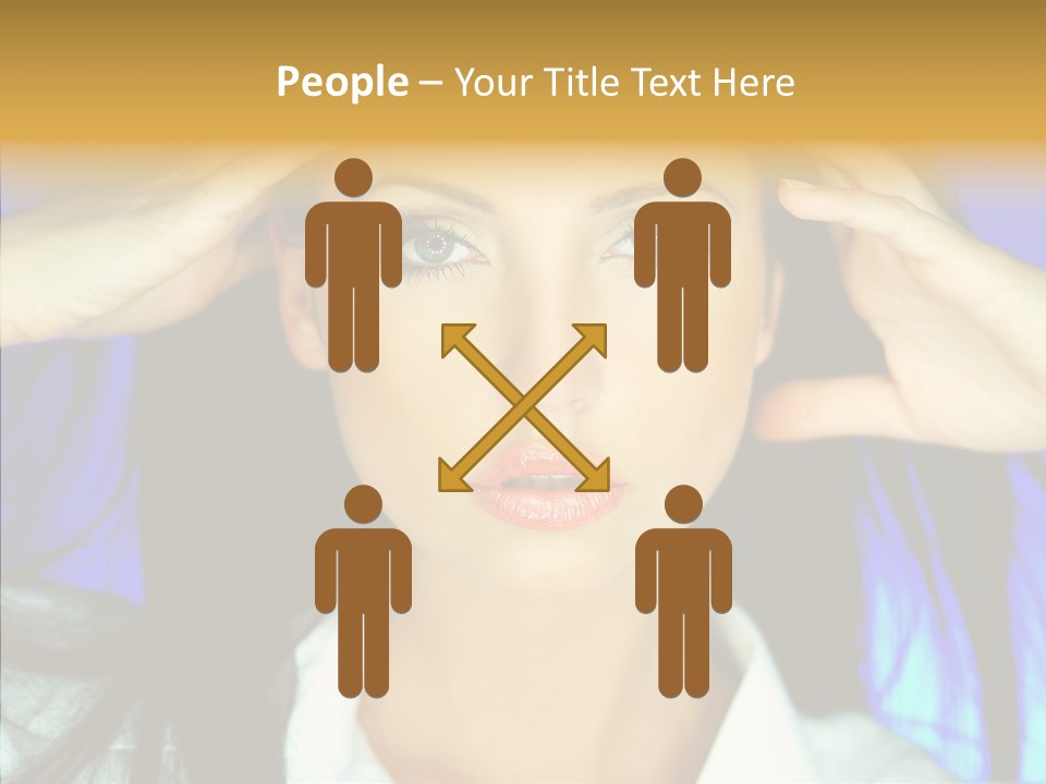 Young Makeup Sensual PowerPoint Template