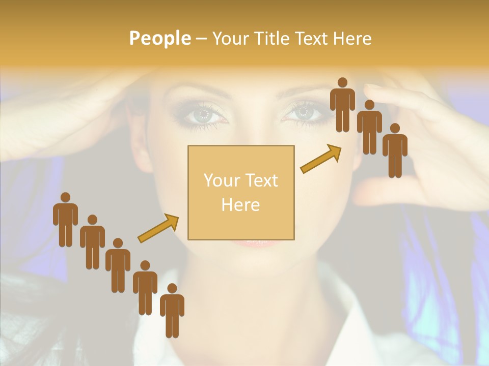 Young Makeup Sensual PowerPoint Template