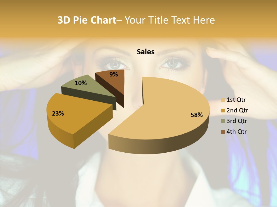 Young Makeup Sensual PowerPoint Template
