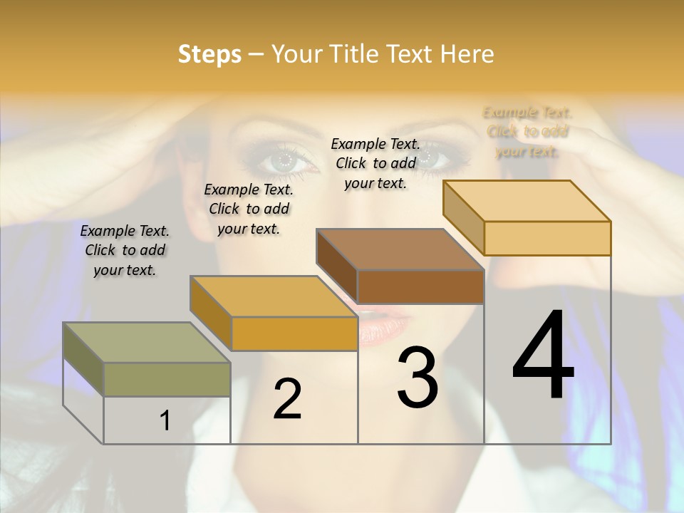 Young Makeup Sensual PowerPoint Template