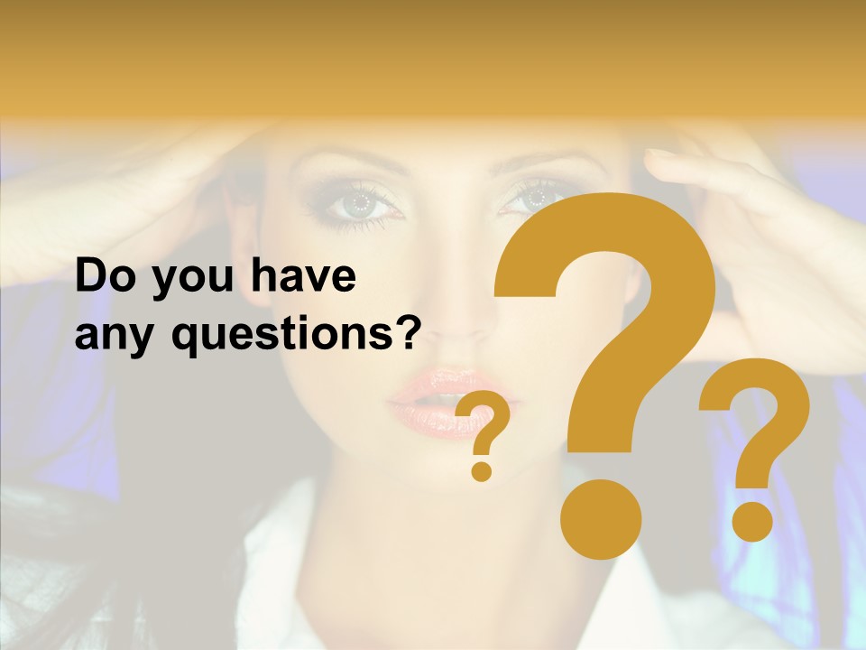 Young Makeup Sensual PowerPoint Template