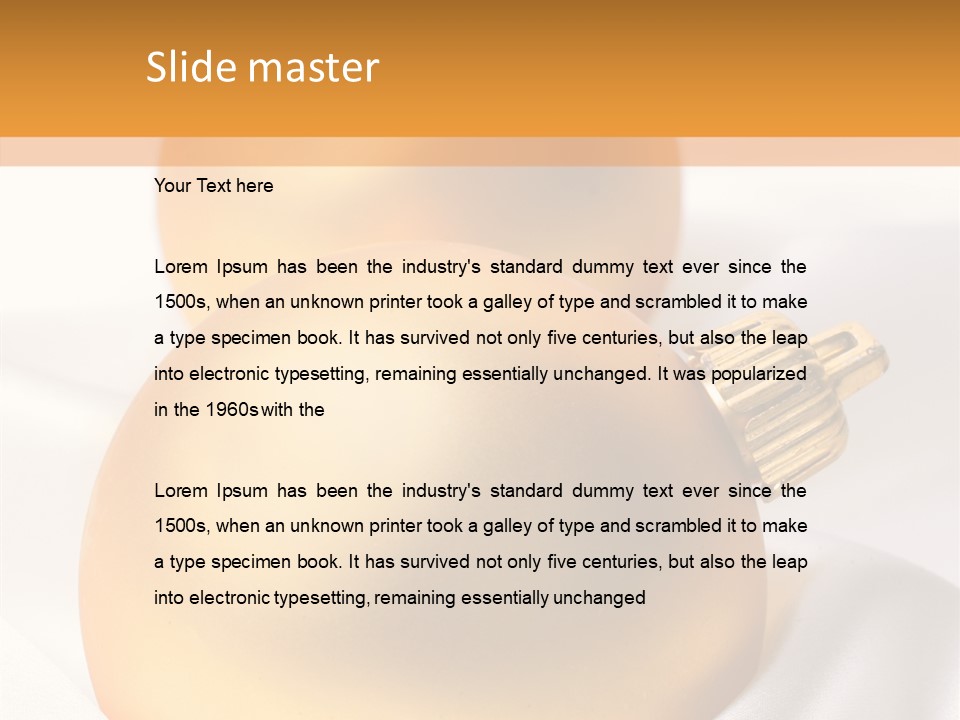 Ball Winter Star PowerPoint Template