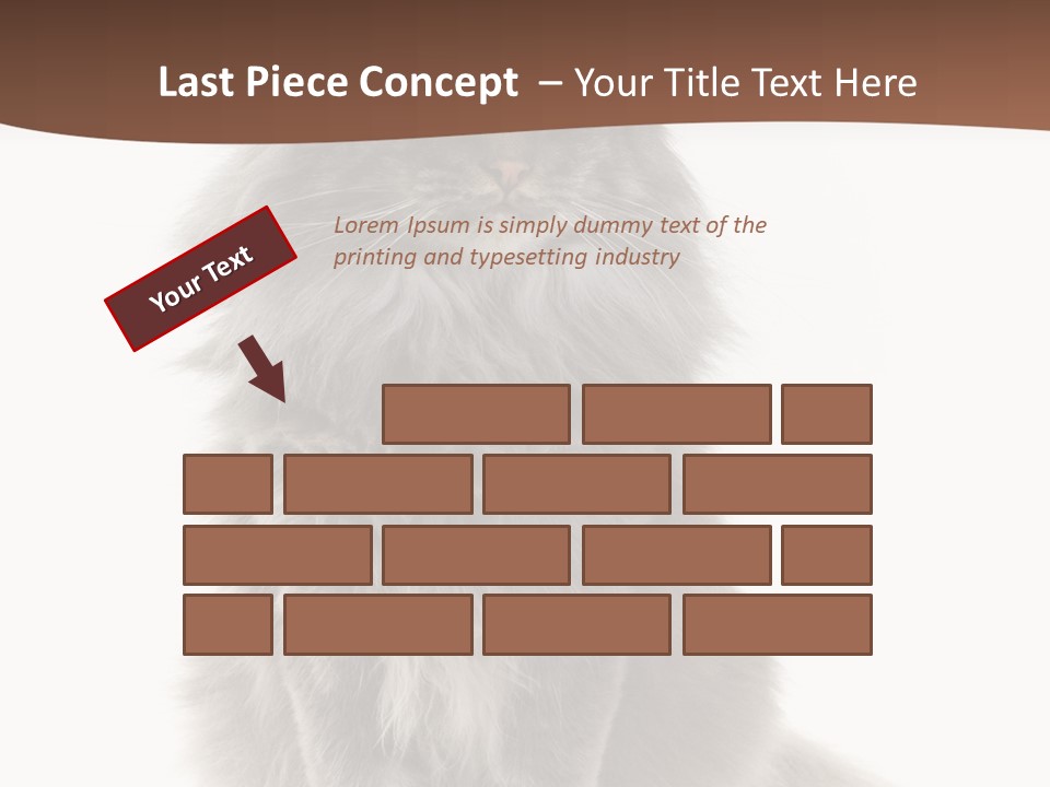 Furry Soft Cat PowerPoint Template