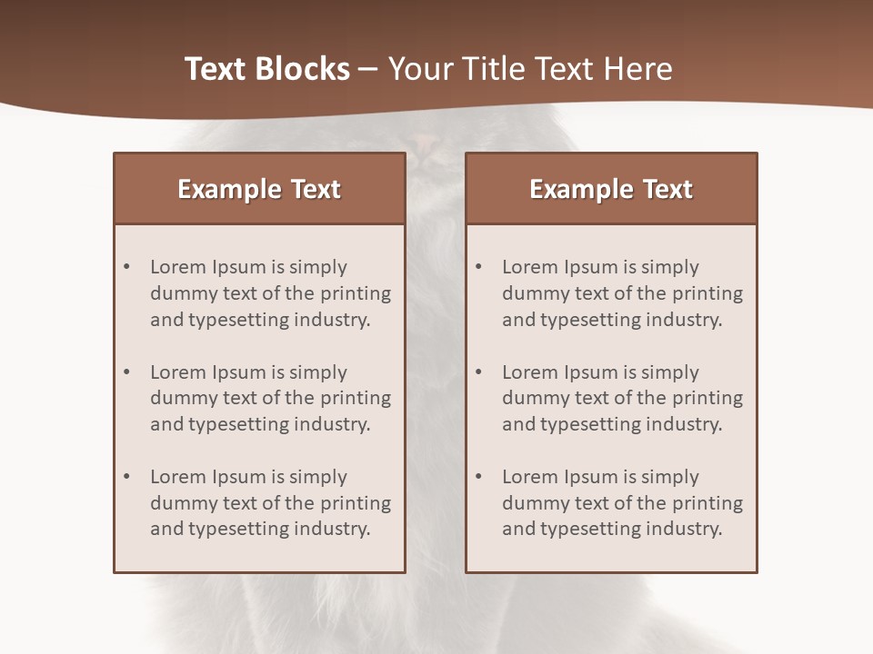 Furry Soft Cat PowerPoint Template