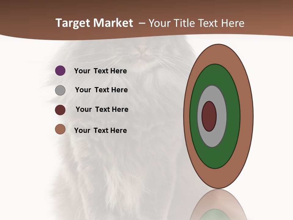 Furry Soft Cat PowerPoint Template