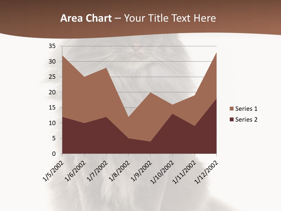 Furry Soft Cat PowerPoint Template