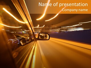 Transportation Road Drive PowerPoint Template